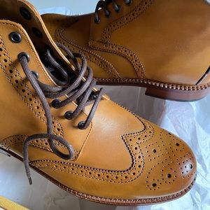 New Grenson Sharp boot, tan, US size 10